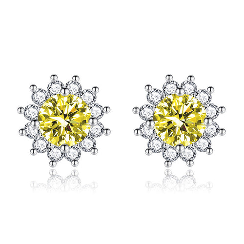 Sunlit Muse Earrings Yellow | White Gold 18k