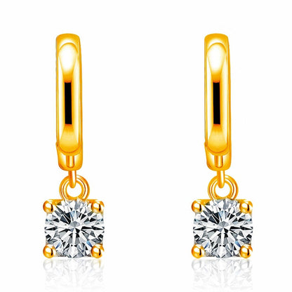 Aurora Square Drop Earrings | Gold 16k