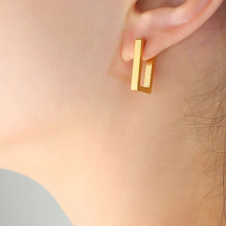 Terrafin Geometrica Earrings | Gold 18k