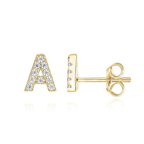 Initial Earring 1pc | Gold 16k
