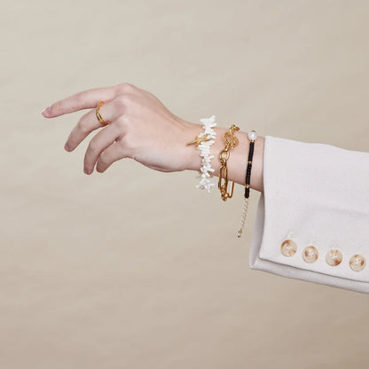 Link T-Bar Bracelet | Gold 16k