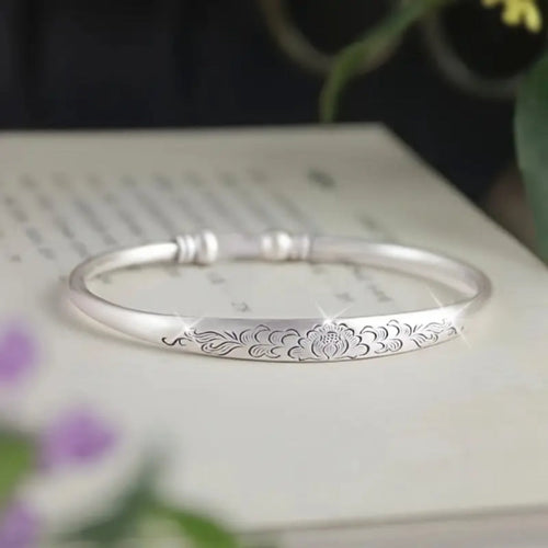 Flower Trail Silver Bracelet