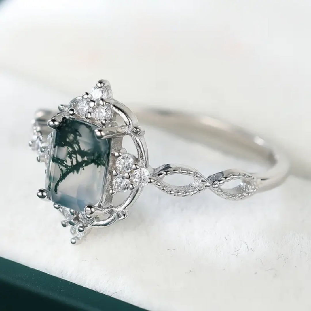 Bright Green Nature Ring