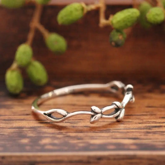 Silver Plated Knotted Ring