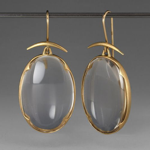 Vintage Crystal Golden Earrings