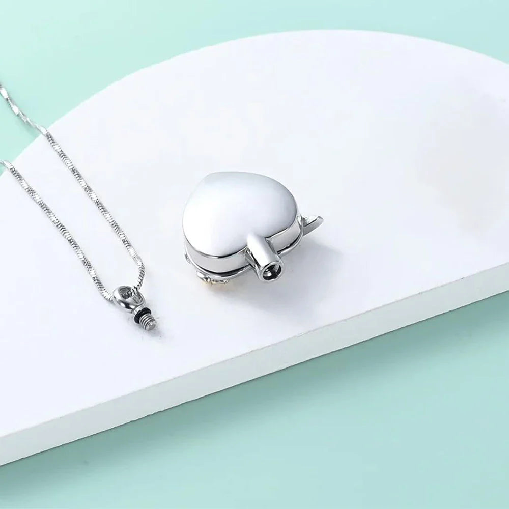 Hummingbird Heart Urn Necklace