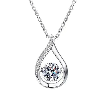Drop Silver Bright Necklace