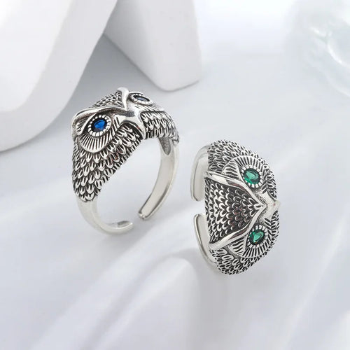 Sterling Silver Owl Ring