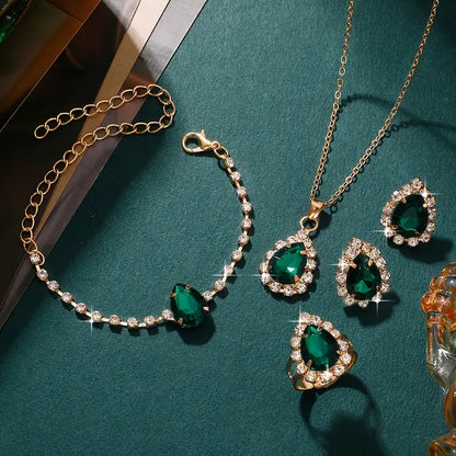 Elisandre Vermont Jewelry emerald | Gold