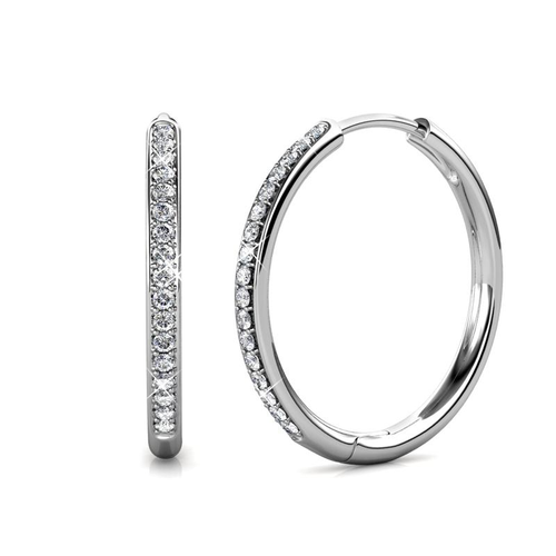 Sorel Pave Earrings | White Gold 14k