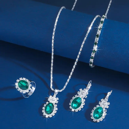 Seloria Grevalyn Jewelry emerald | White Gold