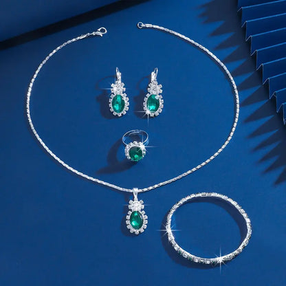 Seloria Grevalyn Jewelry emerald | White Gold