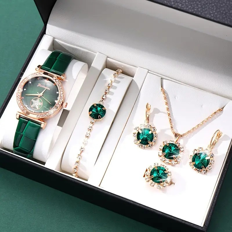 Verdantra Timecourt Jewelry emerald | Gold