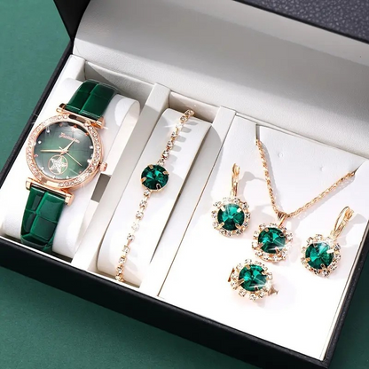 Verdantra Timecourt Jewelry emerald | Gold