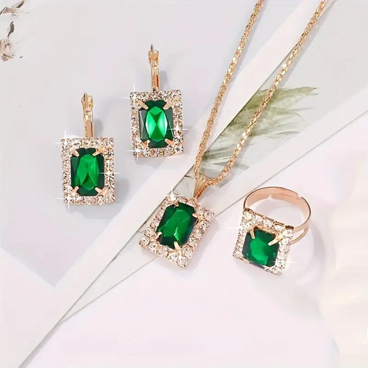 Sylvara Greenveil Jewelry emerald | White Gold