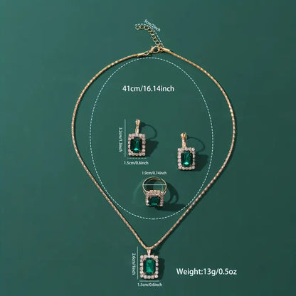 Sylvara Greenveil Jewelry emerald | White Gold