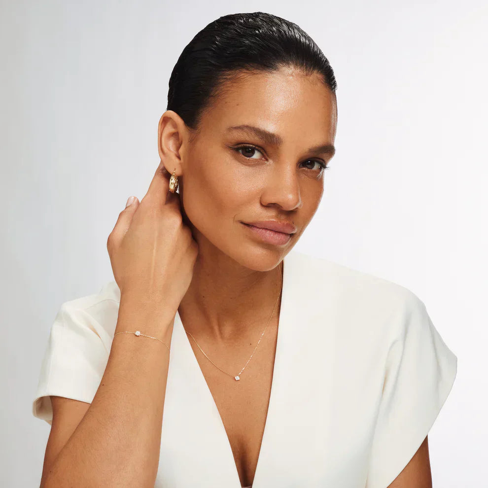 Cléa Zirconia Stone Set | Gold