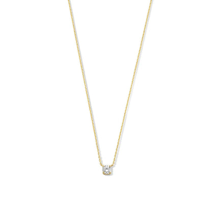 Cléa Moissanite Stone Necklace | Gold 14k