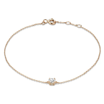 Cléa Moissanite Stone Bracelet | Gold 14k