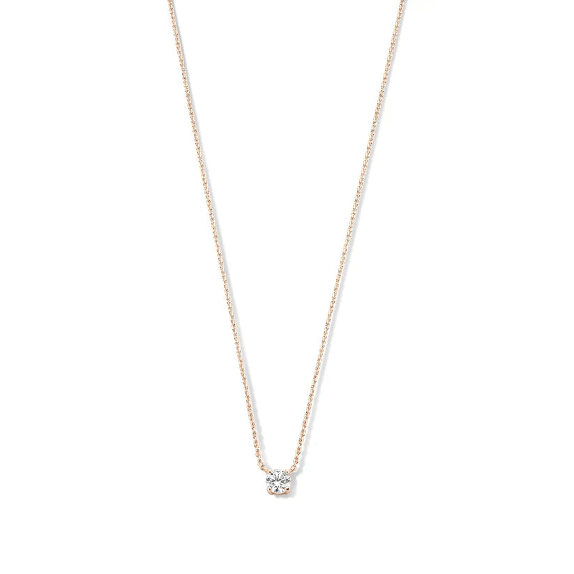 Cléa Moissanite Stone Necklace | Gold 14k