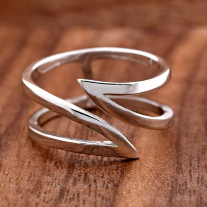 Adjustable Silver Wrap Ring