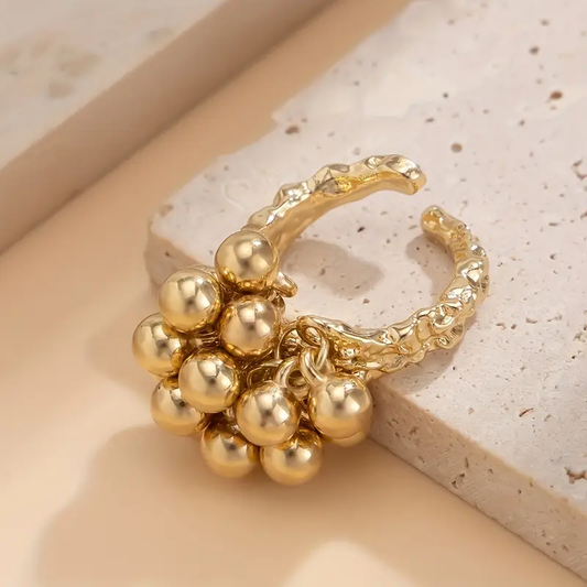 Golden Beads Ring