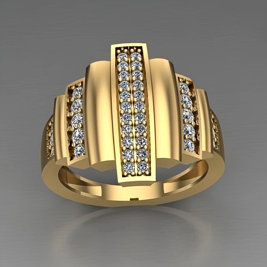 Golden Sparks Fine Ring