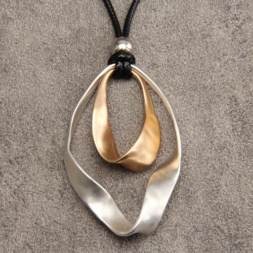Gold & Silver Pendant Necklace
