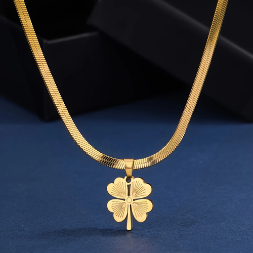 Golden Clover Necklace