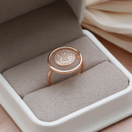Rose Bright Zirconia Ring