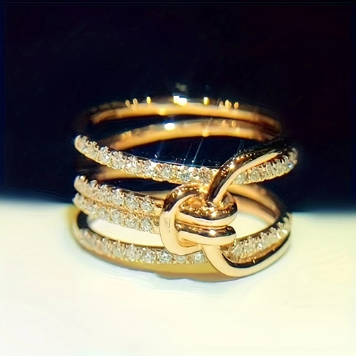 Gold Bright Knot Ring