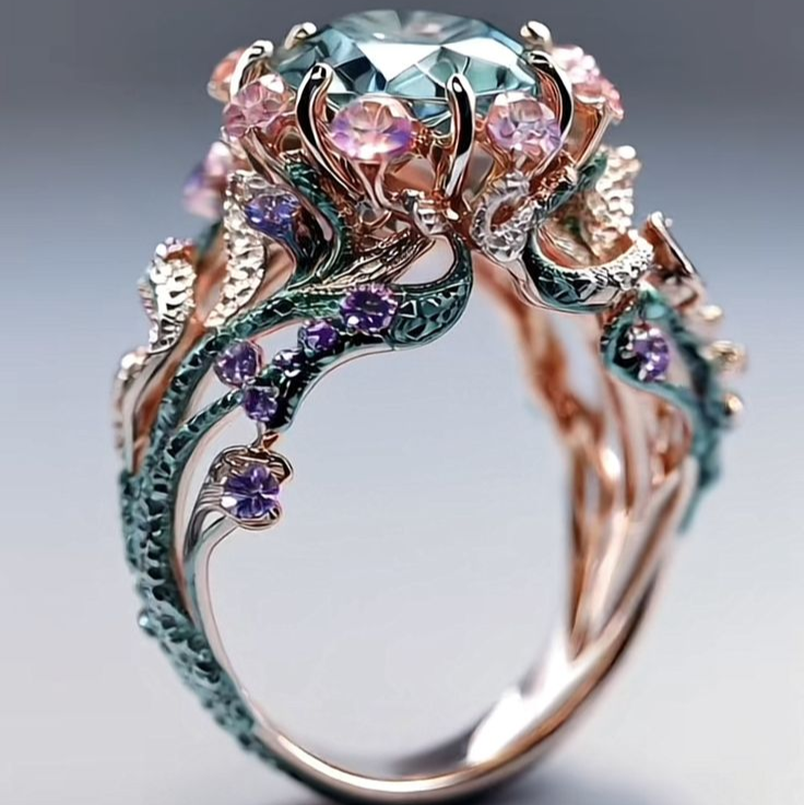 Colorful Blossom Bright Ring