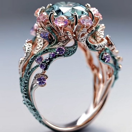 Colorful Blossom Bright Ring