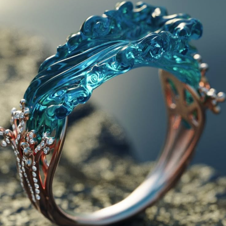 Wave Silver Layer Ring