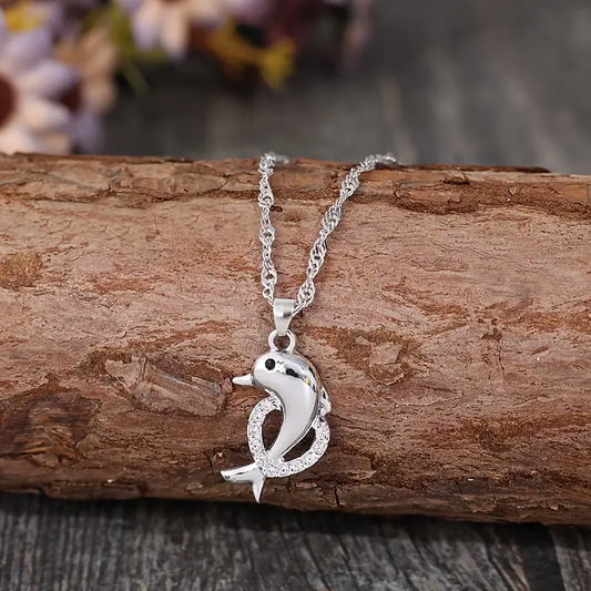 Silver Dolphin Necklace