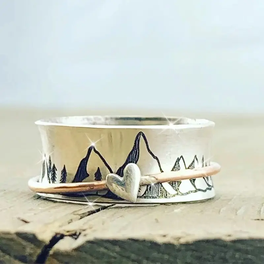 Heart Mountain Silver Ring