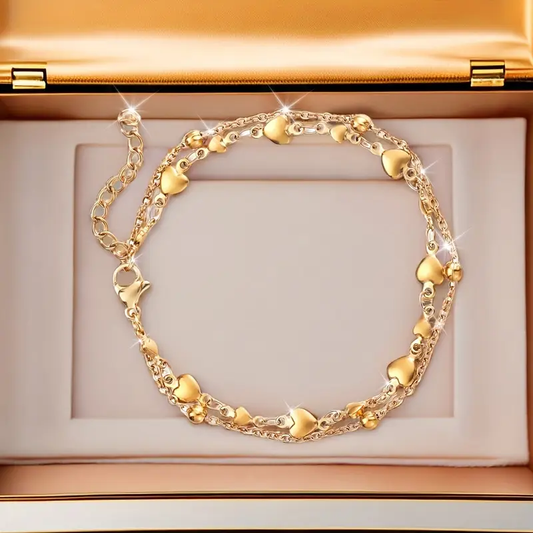 Golden Heart Bright Bracelet