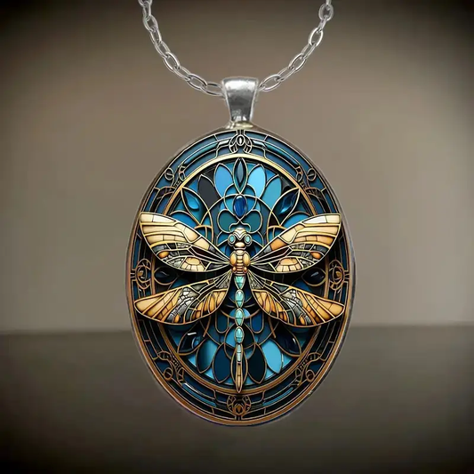 Dragonfly Blue Necklace