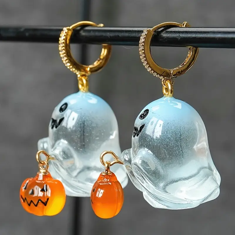 Ghostly Crystal Earrings