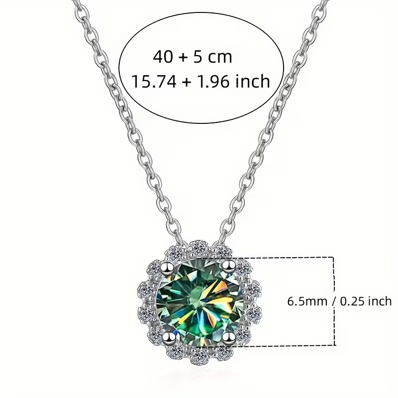 Moss Agate Geometric Round Necklace