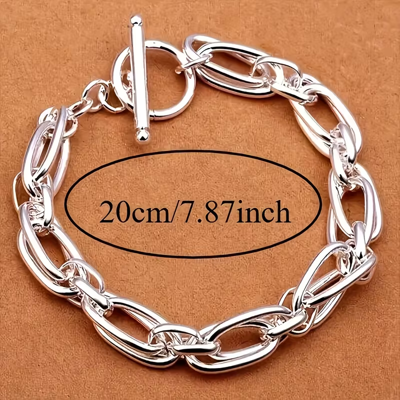 Clip Chain Silver Bracelet