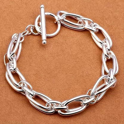 Clip Chain Silver Bracelet
