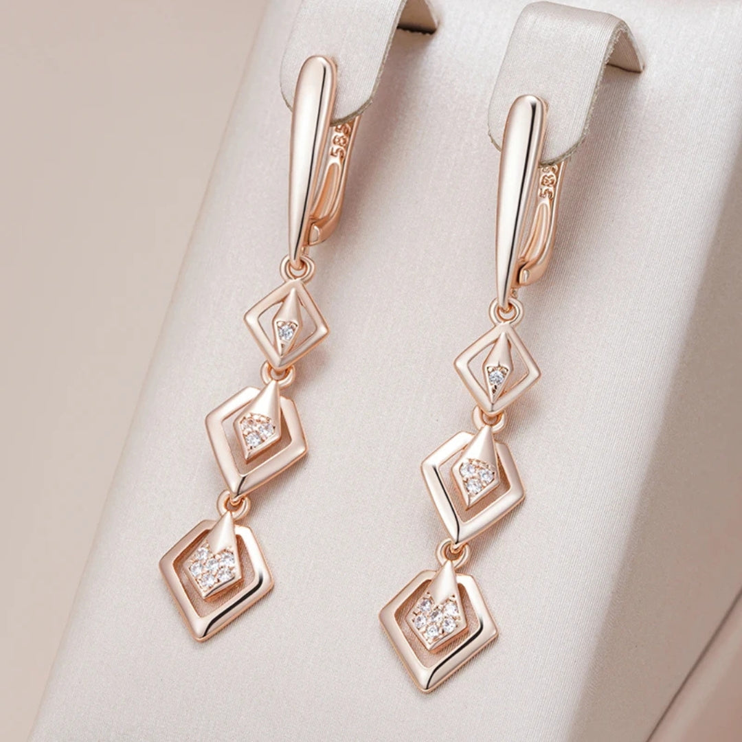 Elegant Dangling Geometric Earrings