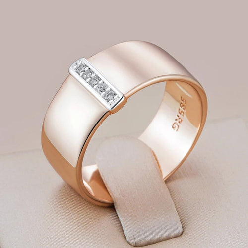 Elegant Thick Bright Gold Ring